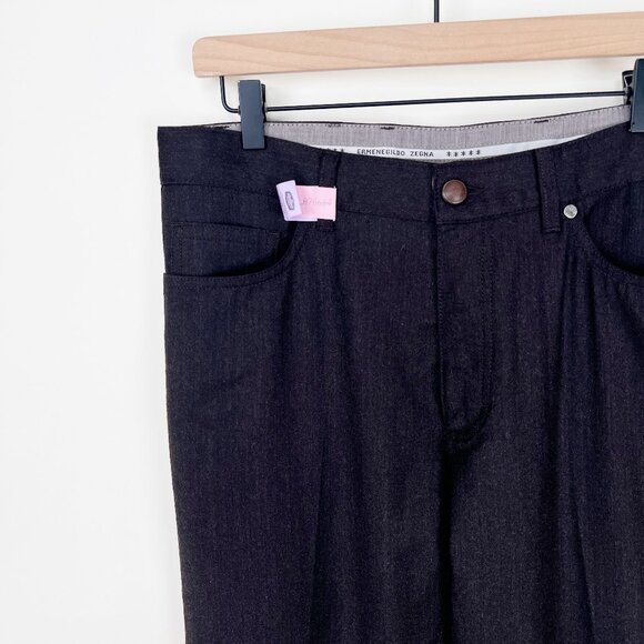 Ermenegildo Zegna Brown Dress Pants - Picture 3 of 14